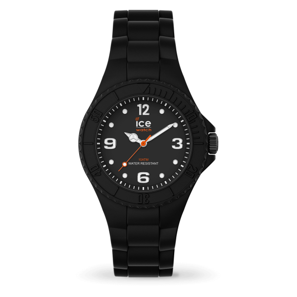 Montre Femme Ice Watch Generation - Boîtier résine Noir - Bracelet Silicone Noir - Réf. 019142