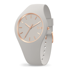 Montre Ice Watch Glam Brushed Femme - Boîtier Silicone Gris - Bracelet Silicone Gris - Réf. 019527