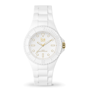 Montre Femme Ice Watch Generation - Boîtier résine Blanc - Bracelet Silicone Blanc - Réf. 019140