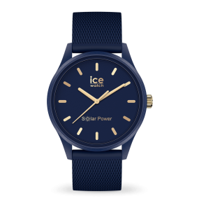 Montre Ice Watch solar power - Navy gold - Medium - 3H - Réf. 018744