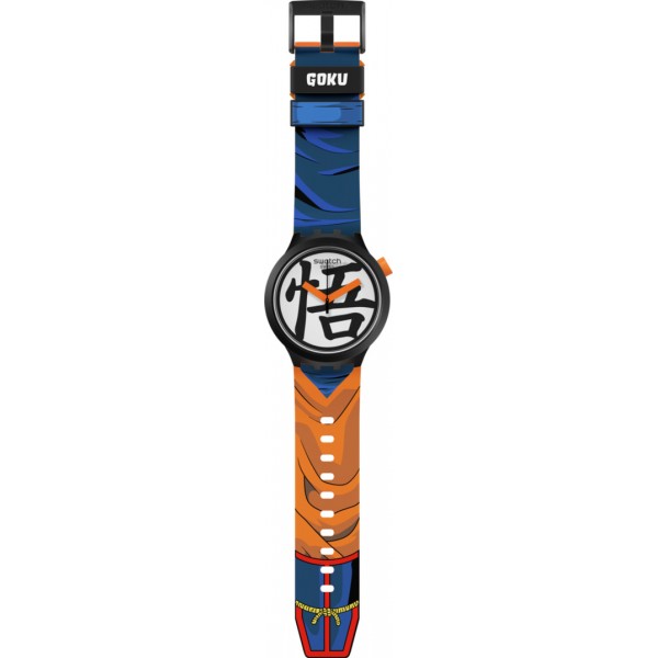 Montre Homme Swatch Collection Dragon Ball Z Goku X Swatch Sb01Z101