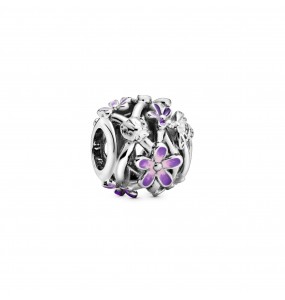 Pandora Bijou Argent - Charm Marguerite Violette Ajouré