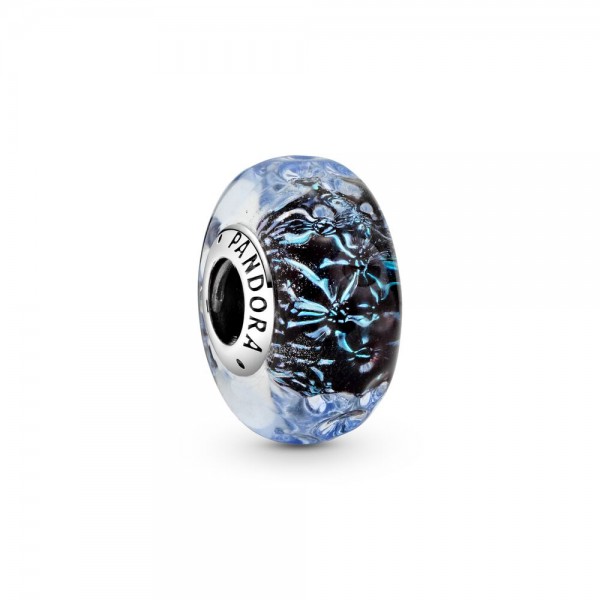 Charm Ocean Murano Vagues Bleu Fonce