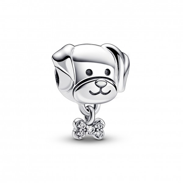 Pandora Bijou Argent - Charm Chien et Os