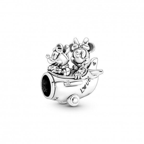 Pandora Bijou Argent - Charm Disney Mickey et Minnie Avion