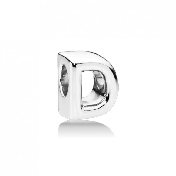 Pandora Bijou Argent - Charm Alphabet Lettre  D