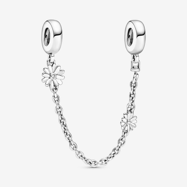 Pandora Bijou Argent - Charm Chaîne de Confort Marguerite