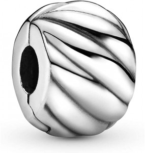 Pandora Bijou Argent - Charm Clip à Plumes