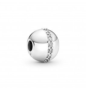 Pandora Bijou Argent - Charm Clip Ligne Scintillante