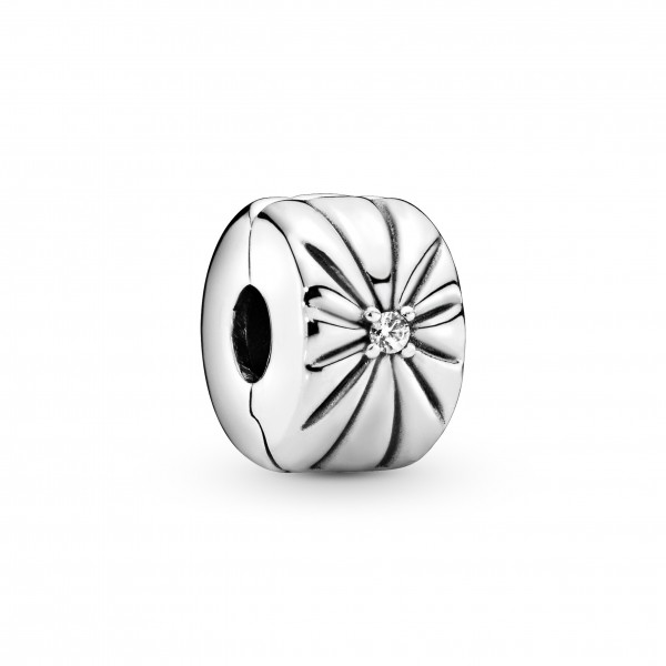 Pandora Bijou Argent - Charm Clip Soleil Scintillant