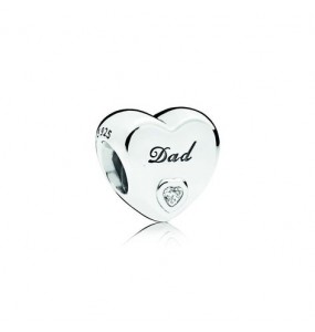 Pandora Bijou Argent - Charm Coeur Papa