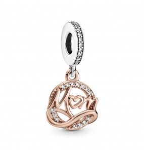 Pandora Bijou Argent - Charm Pendant Mum Bicolore