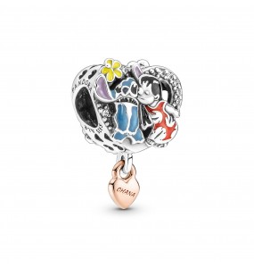 Pandora Bijou Argent - Charm Ohana Lilo et Stitch de Disney