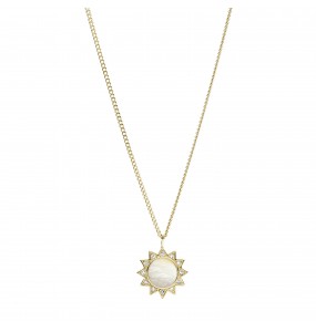 Collier Fossil Acier doré Collection You Are My Sunshine JF03425710