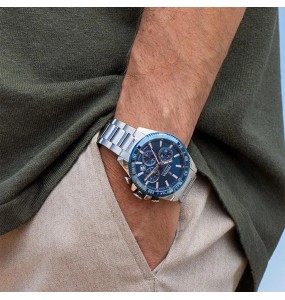 Montre Homme FESTINA Timeless Chronographe Bleu Acier Gris - F20560/3