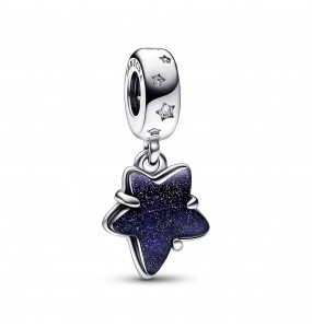 Charm Pendant Murano Étoile Céleste et Galaxie