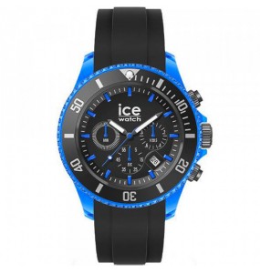 Montre Homme Ice Watch Ice Chrono en Silicone Noir Ref 19844