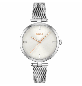 Montre Femme Boss Business en Métal Argenté Ref 1502653