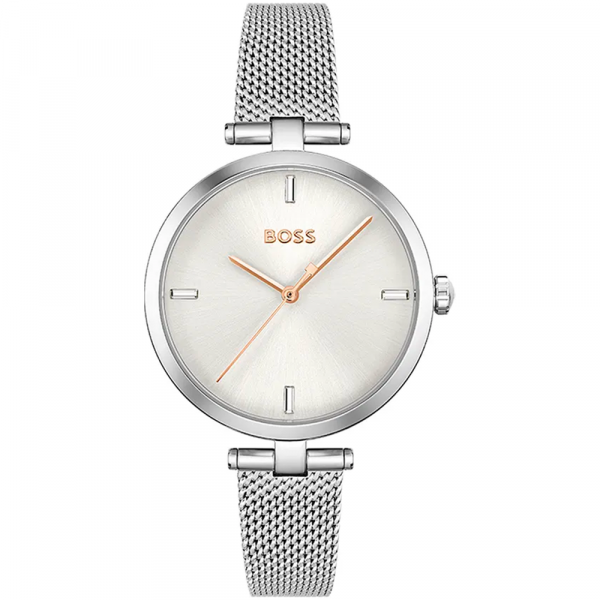 Montre Femme Boss Business en Métal Argenté Ref 1502653