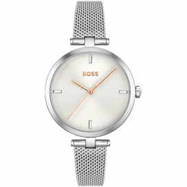 Montre Femme Boss Business en Métal Argenté Ref 1502653