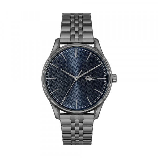 Lacoste - Montre Vienna cadran gris et bracelet en acier gris anthracite - Ref 2011191