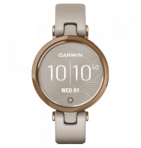 Montre Femme Connectée Garmin Lily en Silicone Beige Ref 010-02384-11