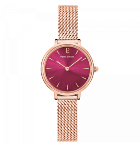 Montre Femme Pierre Lannier Nova en Acier Doré Rose Ref 014J958