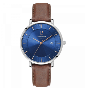 Montre Homme Pierre Lannier Inti en Cuir Marron Ref 208H164