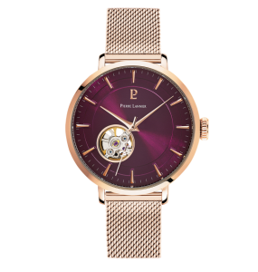 Montre Femme Automatique Pierre Lannier Automatic en Acier Doré Rose Ref 307F988