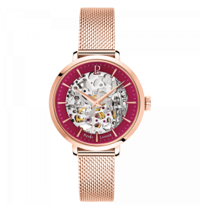 Montre Femme Automatique Pierre Lannier Automatic en Acier Doré Rose Ref 313B958