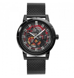 Montre Homme Automatique Pierre Lannier Automatic en Acier Noir Ref 321C438