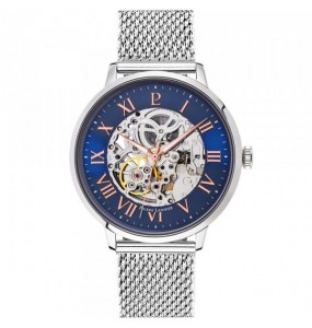 Montre Homme Automatique Pierre Lannier Automatic en Cuir Marron Ref 391C168