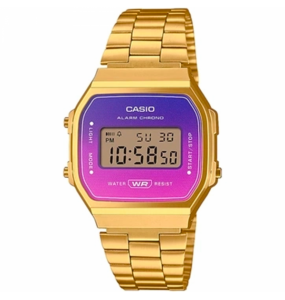 Montre Mixte Casio Vintage en Métal Doré Ref A168WERG-2AEF