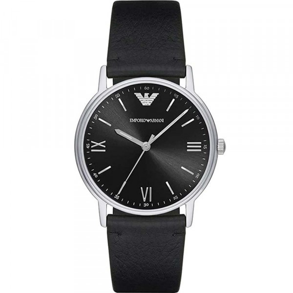 Montre Homme Emporio Armani Montres Kappa en Cuir Noir Ref AR11013