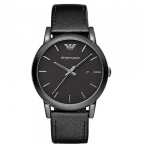 Montre Homme Emporio Armani Montres Luigi en Cuir Noir Ref AR1732