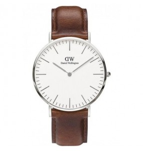 Montre Homme Daniel Wellington Classic en Cuir Marron Ref DW.DW00100021