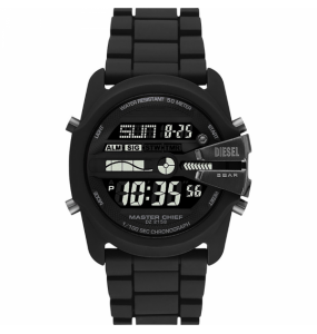Montre Homme Diesel Master Chief Digital en Silicone Noir Ref DZ2158