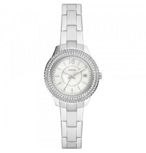 Montre Femme Fossil Stella Mini en Acier Argenté Ref ES5137