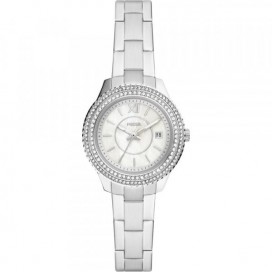 Montre Femme Fossil Stella Mini en Acier Argenté Ref ES5137