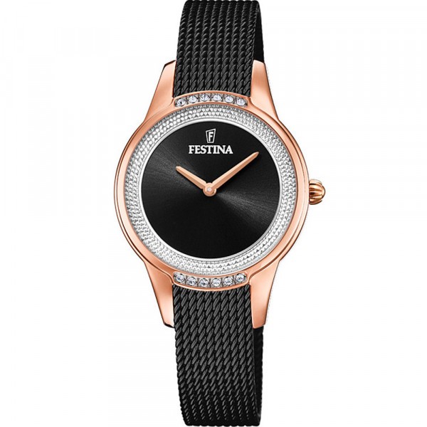 Montre Femme Festina SS22 en Acier Noir Ref F20496/2