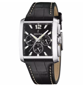 Montre Homme Festina en Cuir Noir Ref F20636/4