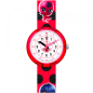 Montre Enfant Flik Flak Miraculous Ladybug en Nylon Rouge Ref FPNP106