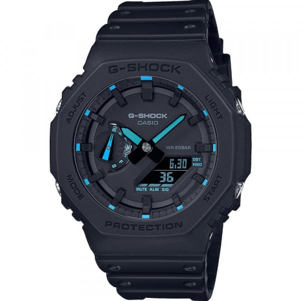 Montre Homme Casio G-Shock en Résine Noir Ref GA-2100-1A2ER