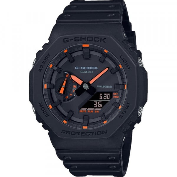 Montre Homme Casio G-Shock en Résine Noir Ref GA-2100-1A4ER