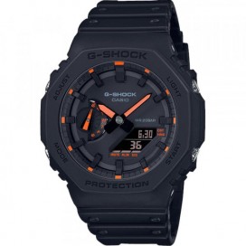 Montre Homme Casio G-Shock en Résine Noir Ref GA-2100-1A4ER