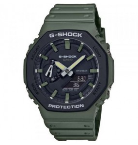 Montre Homme Casio G-Shock en Résine Kaki Ref GA-2110SU-3AER