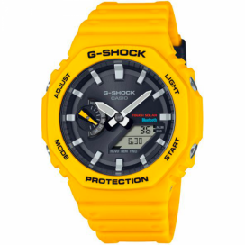 Montre Homme Casio G-Shock en Plastique Jaune Ref GA-B2100C-9AER