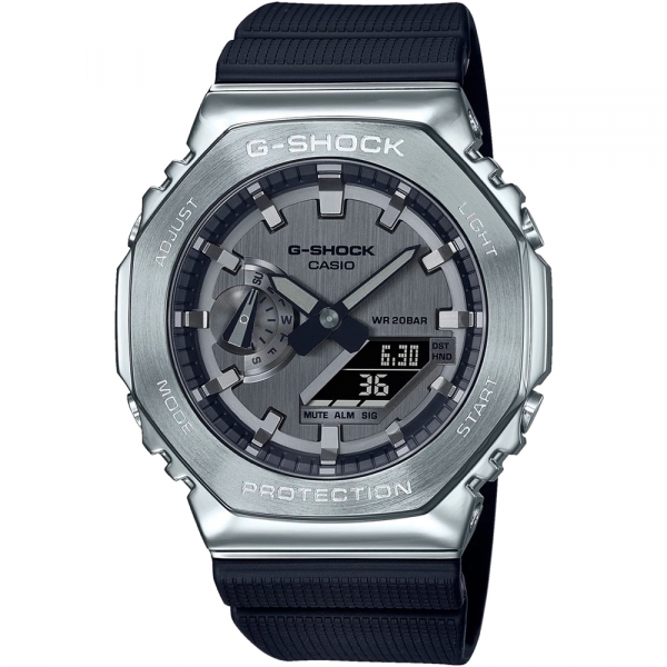 Montre Homme Casio G-Shock en Résine Noir Ref GM-2100-1AER