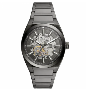 Montre Homme Automatique Fossil Everett en Métal Gris Ref ME3206