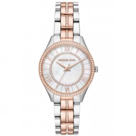 Montre Femme Michael Kors Mini Lauryn en Acier Argenté et Doré Rose Ref MK3979